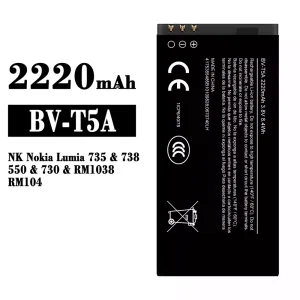 Replacement battery BV-T5A for Nokia Lumia 735/738/550/730