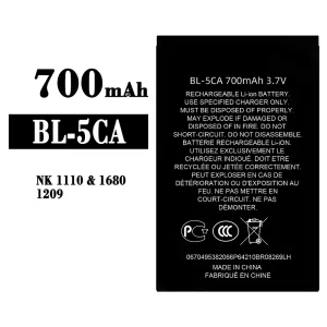 Replacement battery BL-5CA for Nokia NK 1110/1680/1209