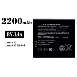 Replacement battery BV-L4A for Nokia Lumia 830