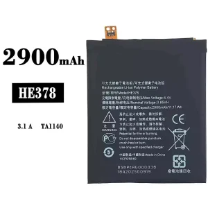 Replacement battery HE378 for Nokia NK 3.1