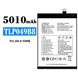 Replacement battery TLP049B8 for Alcatel TCL 505/T509K