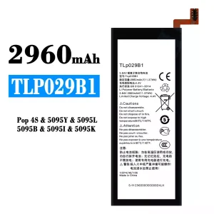 Replacement battery TLP029B1 for Alcatel Pop 4S