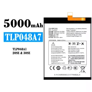Replacement battery TLP048A7 TLP048A1 for Alcatel 20SE/30SE
