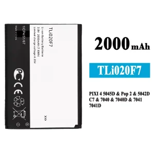 Replacement battery TLi020F7 for Alcatel PIXI 4 5.0 5045J/5045T/5045D