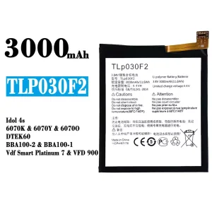 Replacement battery TLP030F2 for Alcatel Idol 4s