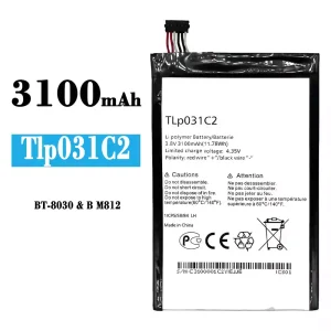 Replacement battery TLP031C2 for Alcatel BT-8030/B M812