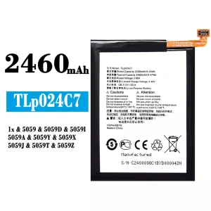 Replacement battery TLP024C1 for Alcatel 1x