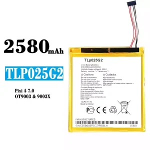 Replacement battery TLP025G2 for Alcatel Pixi 4 7.0