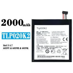 Replacement battery TLP020K2 for Alcatel One Touch Idol 3 4.7