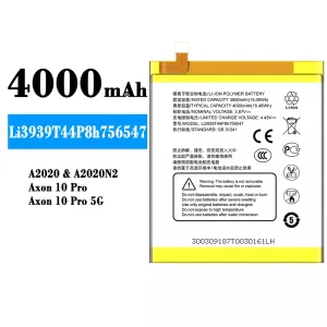 Replacement battery Li3939T44P8h756547 for ZTE Axon 10 Pro