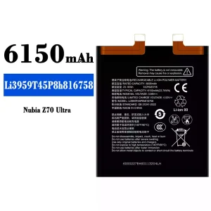 Replacement battery Li3959T45P8h816758 for Nubia Z70 Ultra