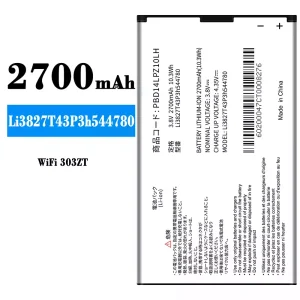 Replacement battery Li3827T43P3h544780 for ZTE WiFi 303ZT