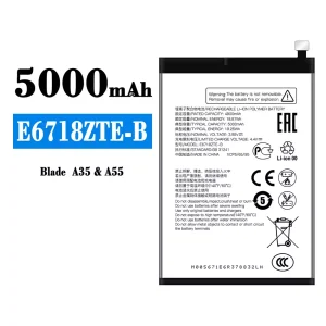Replacement battery E6718ZTE-B for ZTE BLADE A35/A55