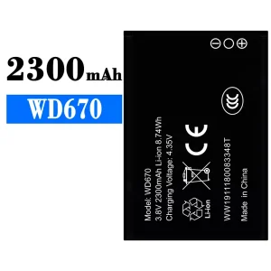Replacement battery WD670 for ZTE