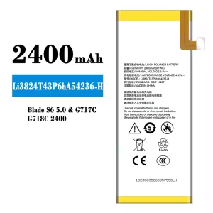 Replacement battery Li3824T43P6hA54236-H for ZTE Blade S6 5.0