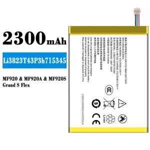 Replacement battery Li3823T43P3h715345 for ZTE MF910/MF910S/MF920M/MF920/MF920A/MF920S