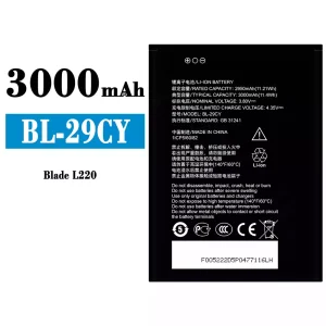 Replacement battery BL-29CY for ZTE Blade L220