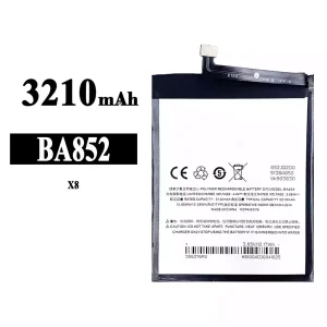 Replacement battery BA852 for Meizu X8