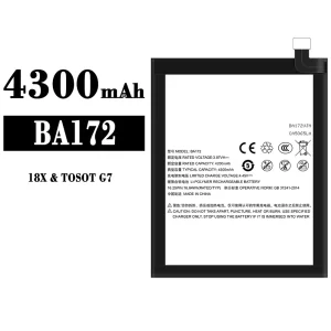 Replacement battery BA172 for Meizu 18X/TOSOT G7