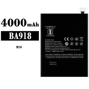 Replacement battery BA918 for Meizu M10