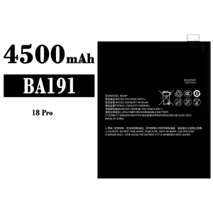 Replacement battery BA191 for Meizu 18 Pro