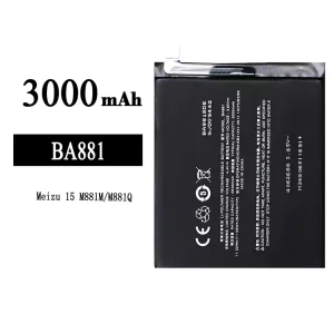 Replacement battery BA881 for Meizu 15 M881M/M881Q