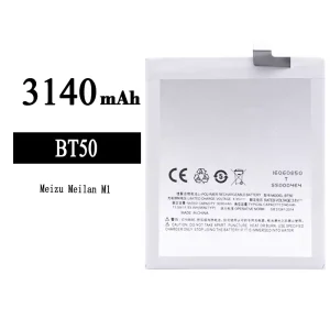 Replacement battery BT50 for Meizu Meilan M1