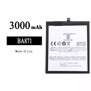 Replacement battery BA871 for Meizu 15 Lite