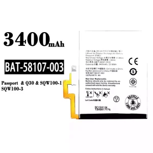 Replacement battery BAT-58107-003 for BlackBerry Passport/Q30/SQW100-1/SQW100-3
