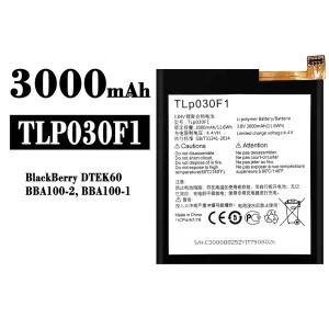 Replacement battery TLP030F1 for BlackBerry DTEK60/BBA100/BBA100-1/BBA100-2