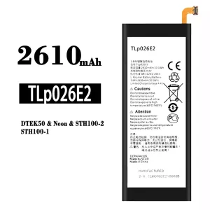 Replacement battery TLP026E2 for BlackBerry DTEK50/Neon