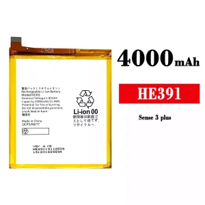 Replacement battery HE391 for Sharp Sense 3plus