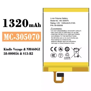 Replacement battery MC-305070 for Amazon Kindle Voyage