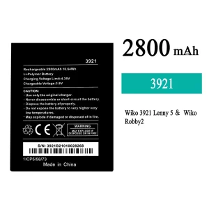 Replacement battery 3921 for WIKO LENNY 5