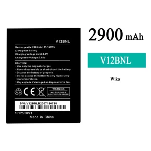 Replacement battery V12BNL for WIKO