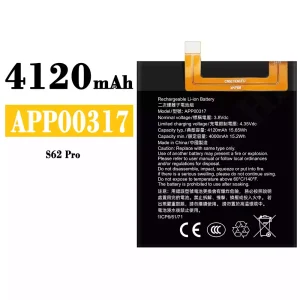 Replacement battery APP00317 for CAT S62 Pro