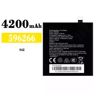 Replacement battery 596266 for CAT S42