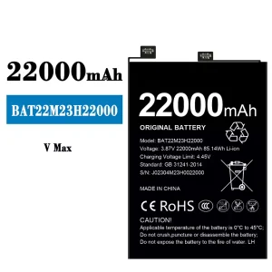 Replacement battery BAT22M23H22000 for Doogee V Max