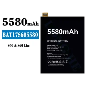 Replacement battery BAT17S605580 for Doogee S60/S60 Lite