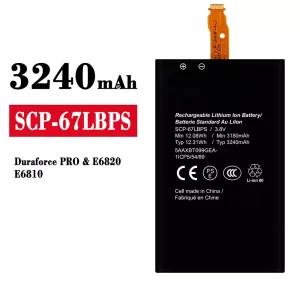 Replacement battery SCP-67LBPS for Kyocera Dura PRO/E6820/E6810