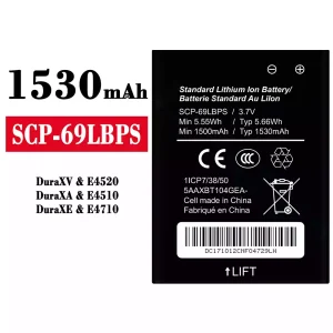 Replacement battery SCP-69LBPS for Kyocera DuraXV/DuraXA/DuraXE