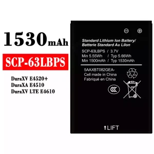 Replacement battery SCP-63LBPS for Kyocera E4520 E4510 E4610