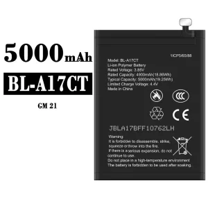 Replacement battery BL-A17CT for General Mobile GM 21
