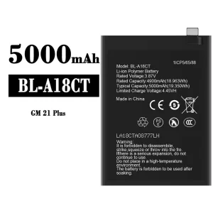 Replacement battery BL-A18CT for General Mobile GM 21 Plus
