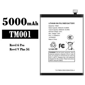 Replacement battery TM001 for T-Mobile Revvl 6 Pro/Revvl V Plus 5G