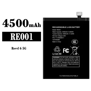 Replacement battery RE001 for T-Mobile Revvl 6 5G