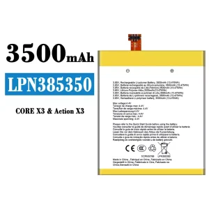 Replacement battery LPN385350 for CROSSCALL CORE X3/Action X3