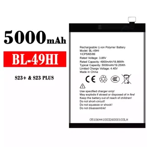 Replacement battery BL-49HI for itel S23 Plus