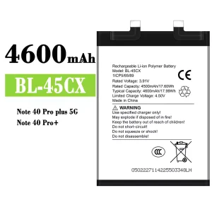 Replacement battery BL-45CX for infinix Note 40 Pro plus 5G