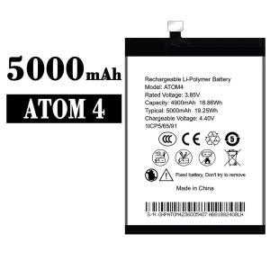 Replacement battery ATOM 4 for SYMPHONY